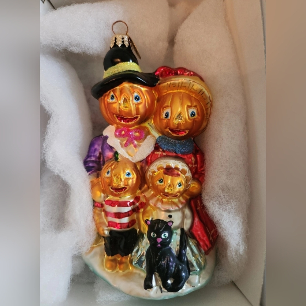 Christopher Radko The Patchworthies Glass Halloween Ornament NEW w/Original Box!